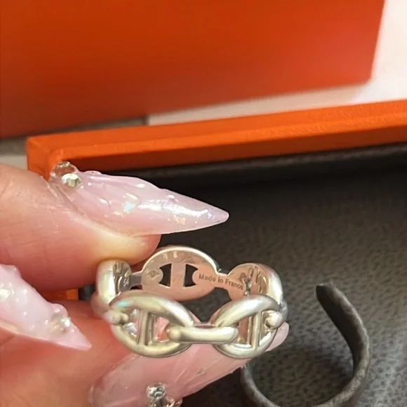 Chaine d'ancre Enchainee ring, small model size 54 - Picture 5 of 9